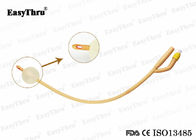 Thủy sản dùng một lần Latex Foley Catheter Silicone phủ Fr12-Fr26 Đối với người lớn